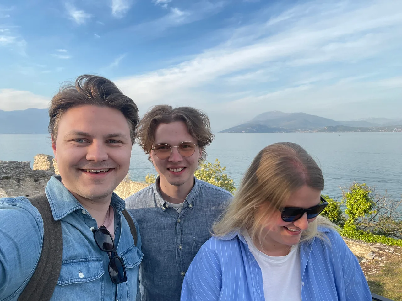 Magnus, Preben og Marie på ferie sammen.